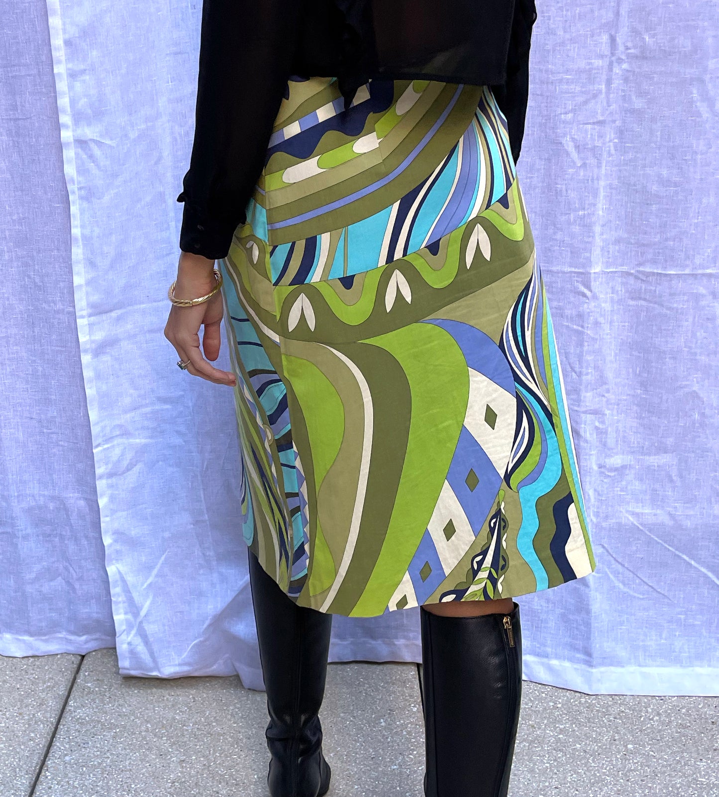 1960s PSYCHEDELIC PUCCI-STYLE PRINT SKIRT