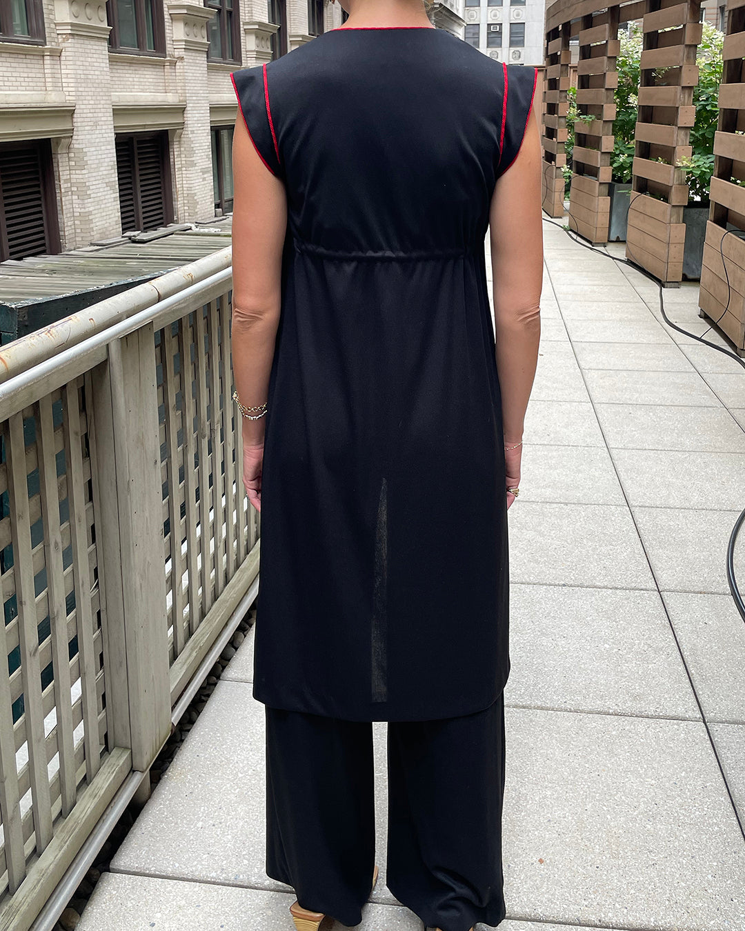 Vintage 1970s Jumpsuit With Matching Duster | XS