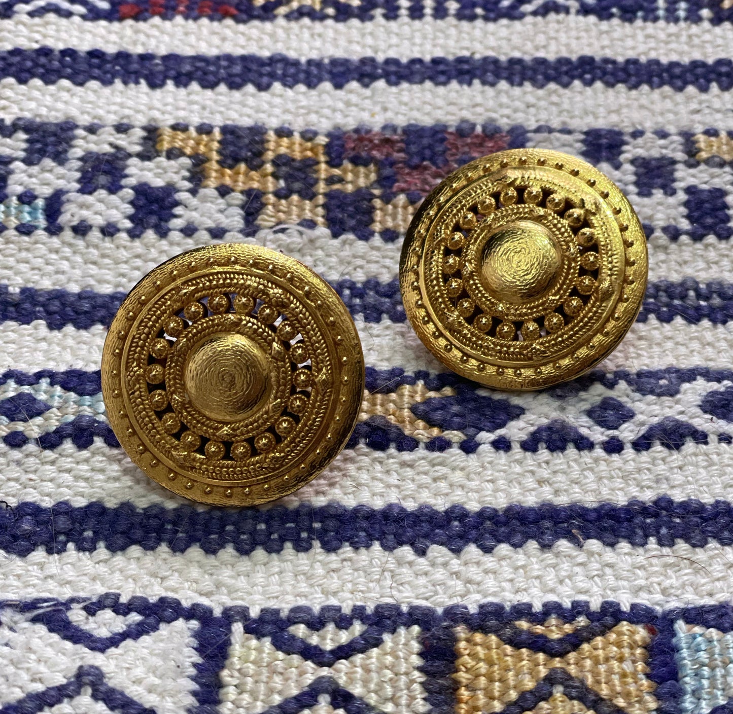 Vintage Dominique Aurientis Gold Earrings