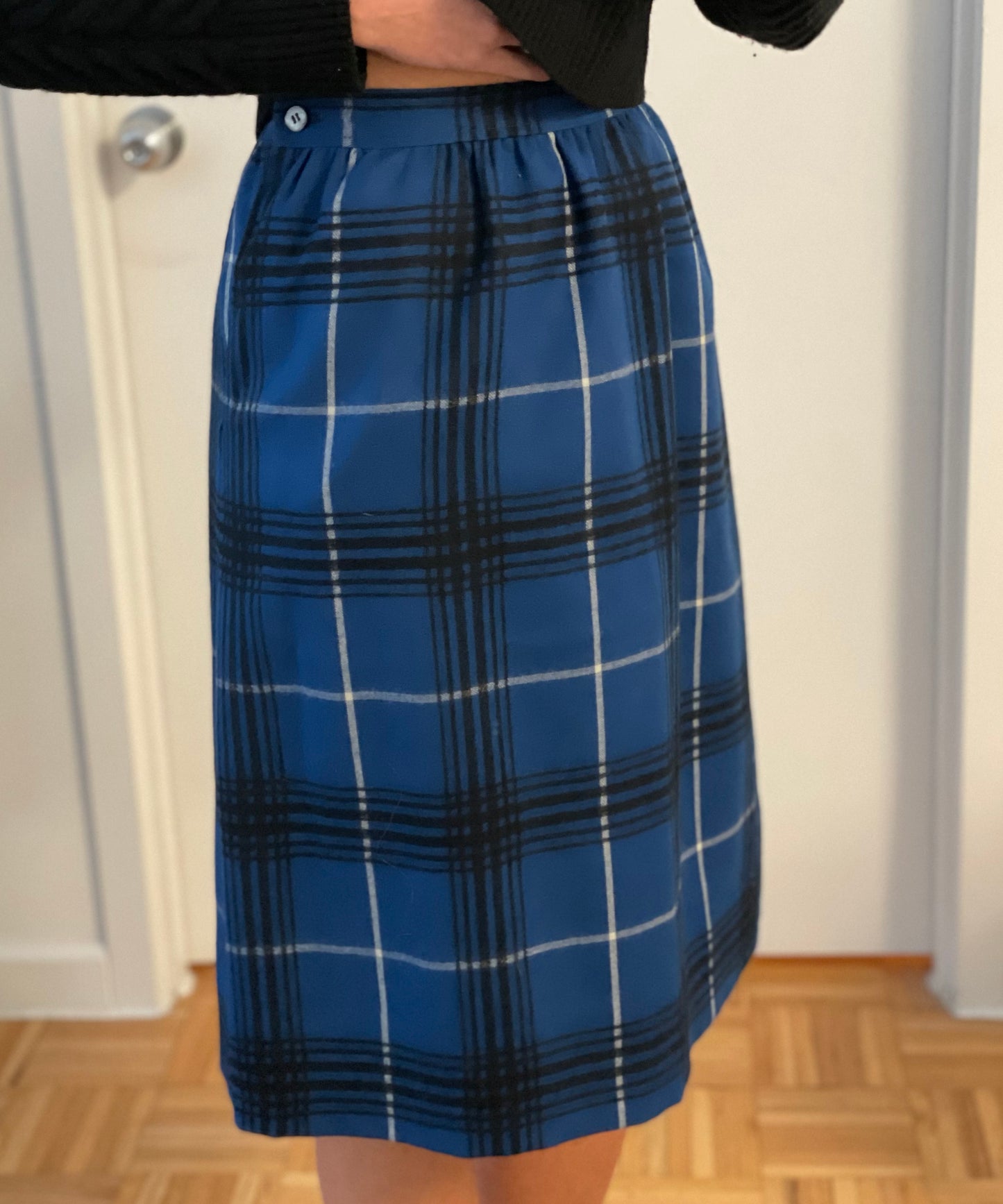 Vintage Tartan Wool Skirt
