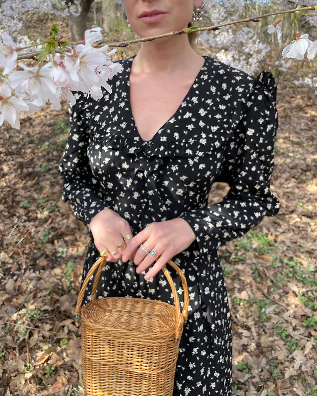 Floral jumpsuit long sleeve online