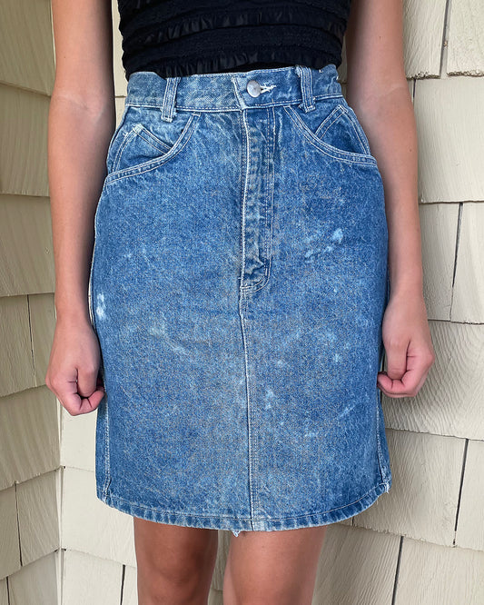 Vintage 1980s Denim Skirts | XS