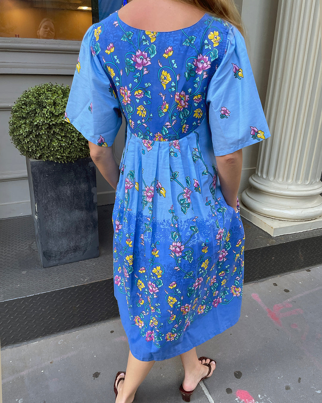 Vintage Floral Caftan Dress | XS-L