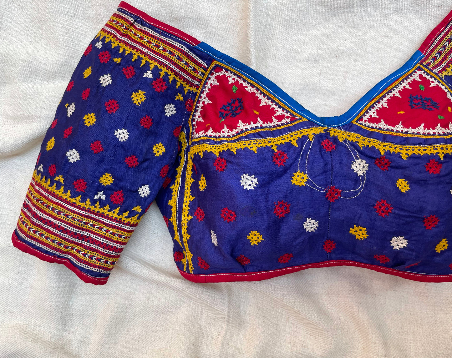 Vintage Rabari Embroidered Choli Tops