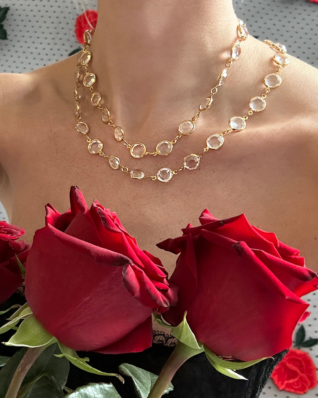 GEORGIAN STYLE ROSE-CUT RIVIERE NECKLACE