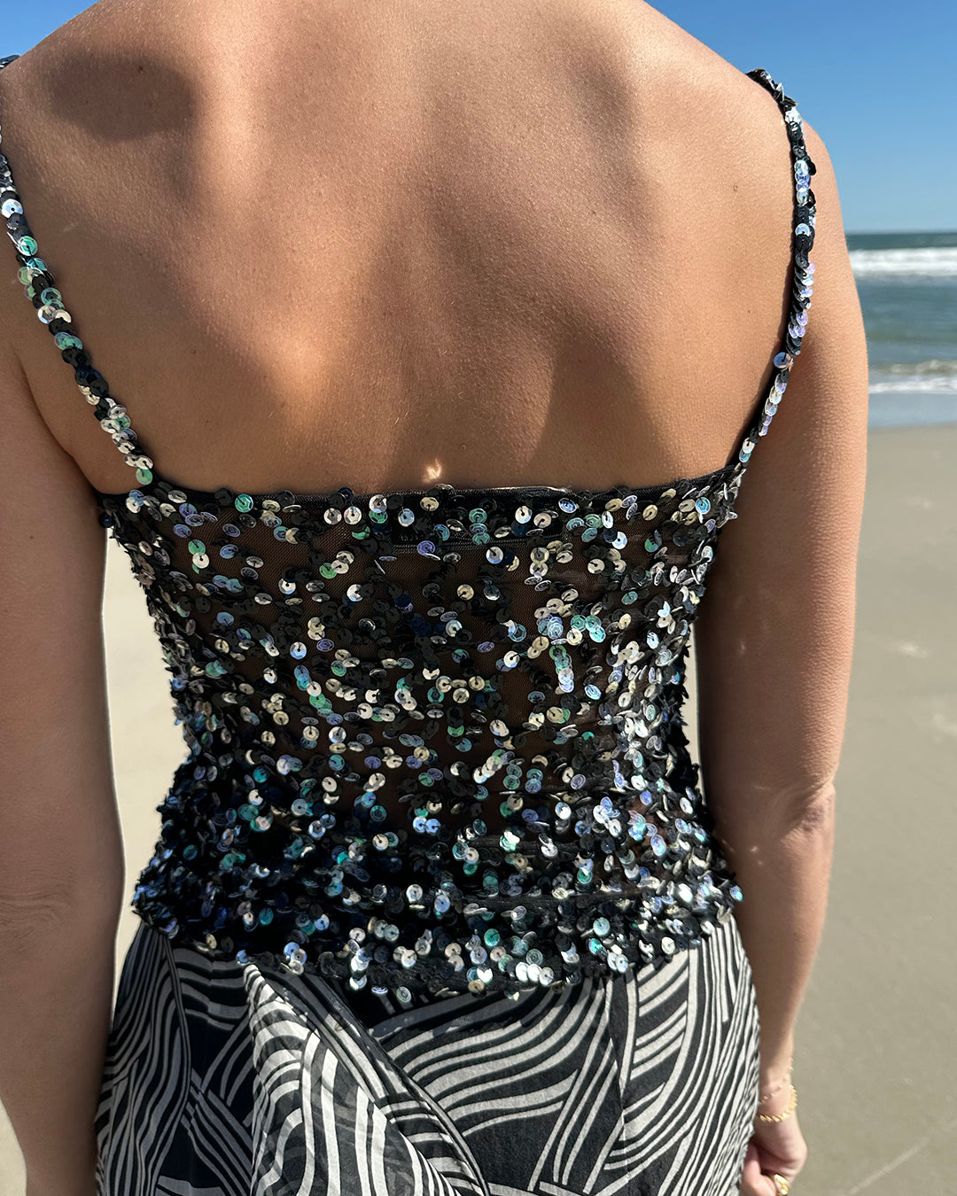 Vintage sequin top deals