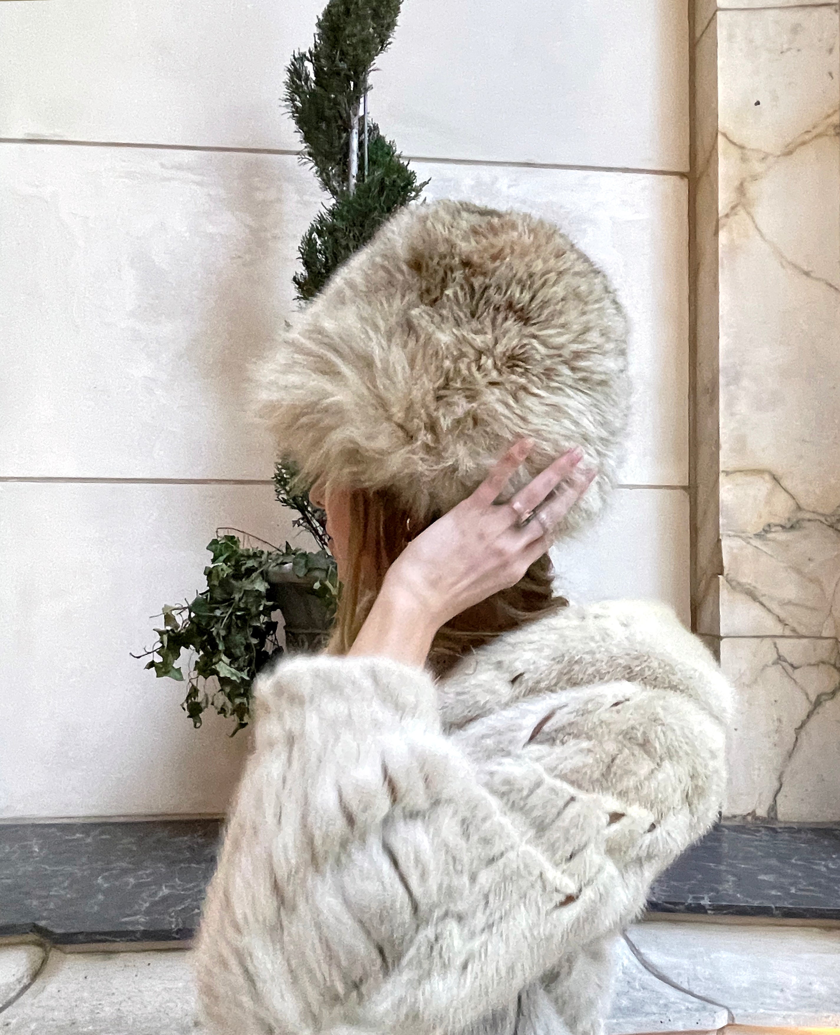 Vintage Fox Fur Hat Very Breezy