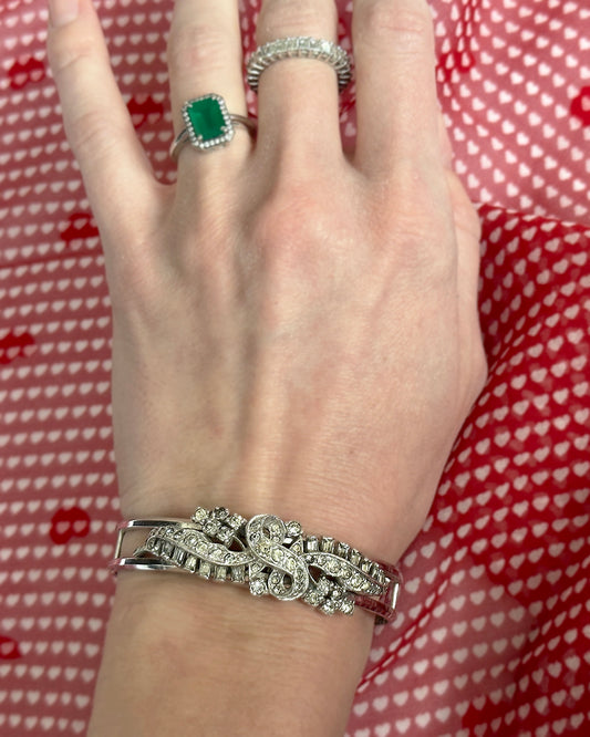 VIintage 1950s Diamanté Bangle